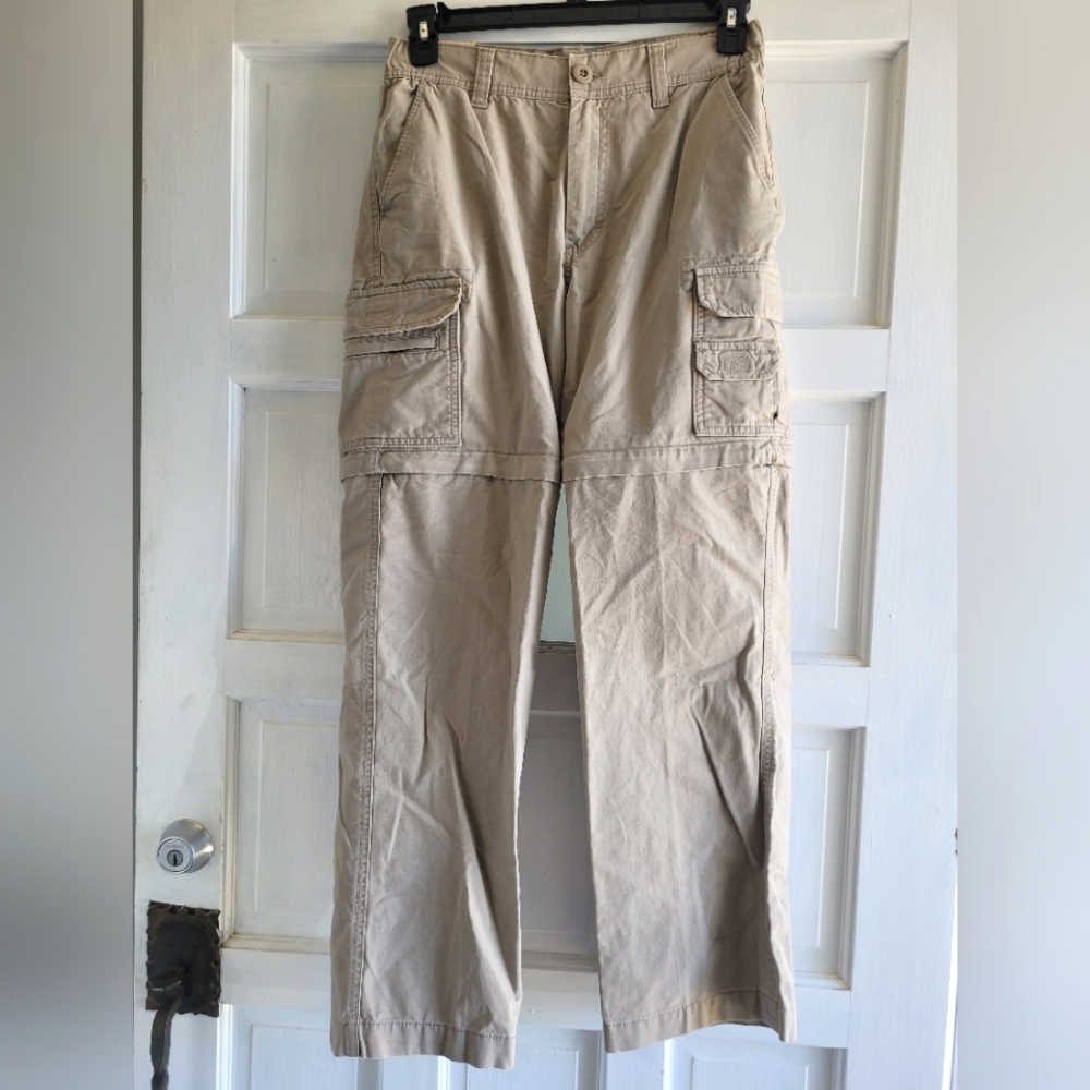 Red Head Brand Co Men's Tan Cargo The Versatile Canvas Zip Off Pants, Size 30/30